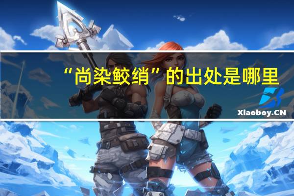 “尚染鲛绡”的出处是哪里