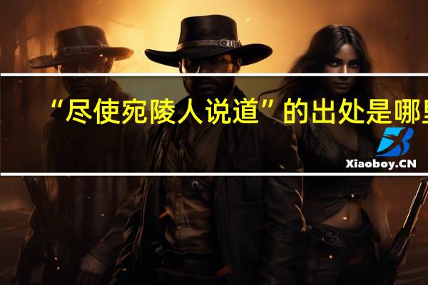 “尽使宛陵人说道”的出处是哪里