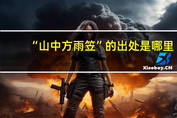 “山中方雨笠”的出处是哪里