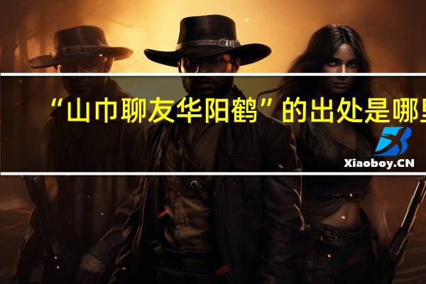 “山巾聊友华阳鹤”的出处是哪里