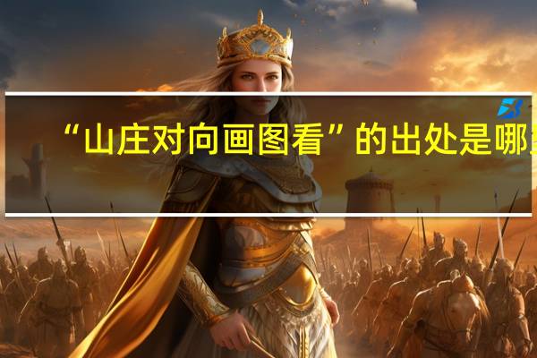 “山庄对向画图看”的出处是哪里
