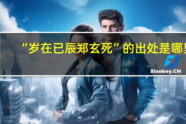 “岁在已辰郑玄死”的出处是哪里