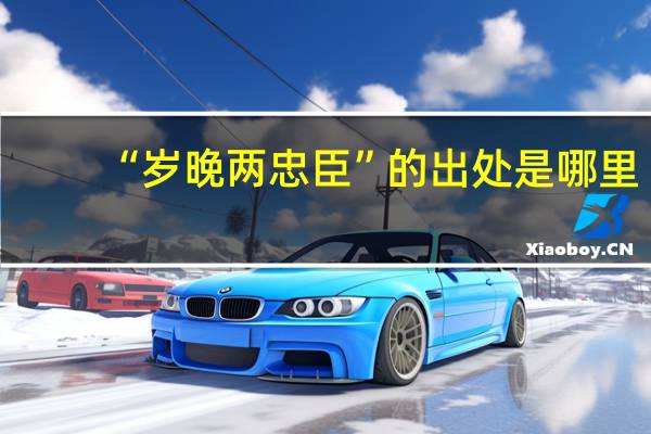 “岁晚两忠臣”的出处是哪里