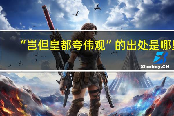 “岂但皇都夸伟观”的出处是哪里