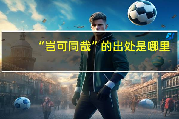 “岂可同哉”的出处是哪里