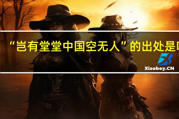 “岂有堂堂中国空无人”的出处是哪里