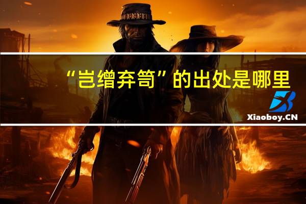 “岂缯弃笥”的出处是哪里