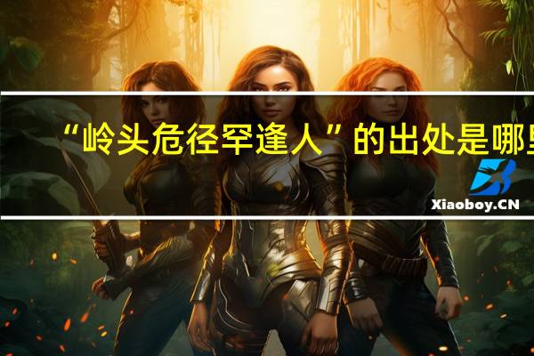 “岭头危径罕逢人”的出处是哪里