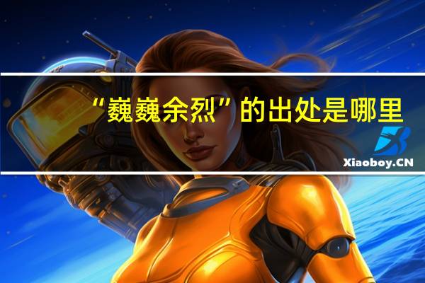 “巍巍余烈”的出处是哪里