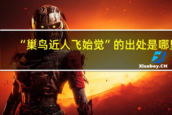 “巢鸟近人飞始觉”的出处是哪里