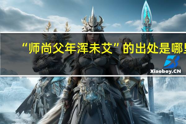 “师尚父年浑未艾”的出处是哪里