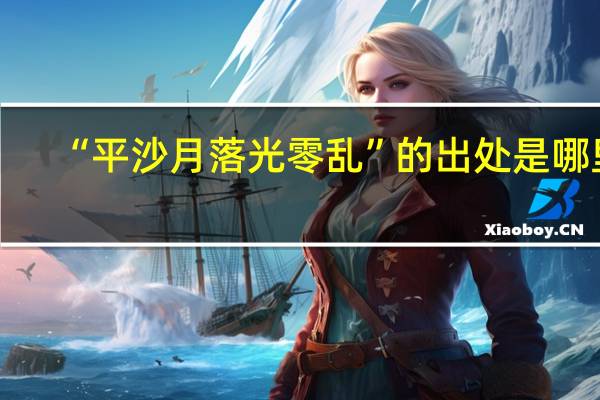 “平沙月落光零乱”的出处是哪里