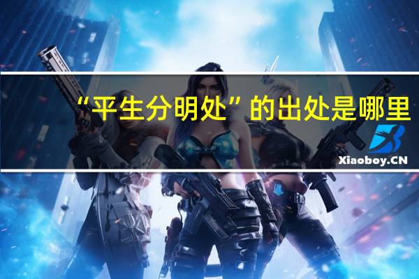 “平生分明处”的出处是哪里