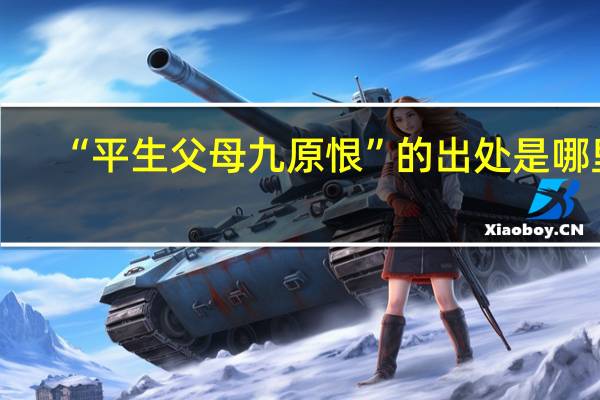 “平生父母九原恨”的出处是哪里