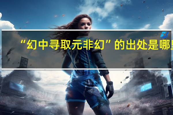 “幻中寻取元非幻”的出处是哪里