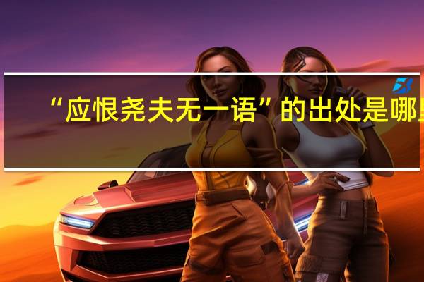 “应恨尧夫无一语”的出处是哪里