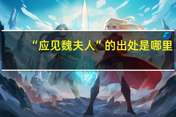 “应见魏夫人”的出处是哪里