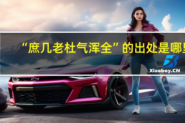 “庶几老杜气浑全”的出处是哪里