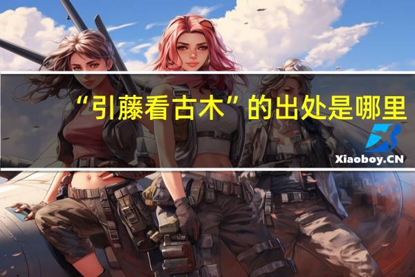 “引藤看古木”的出处是哪里