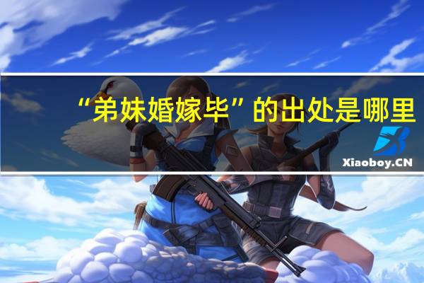 “弟妹婚嫁毕”的出处是哪里