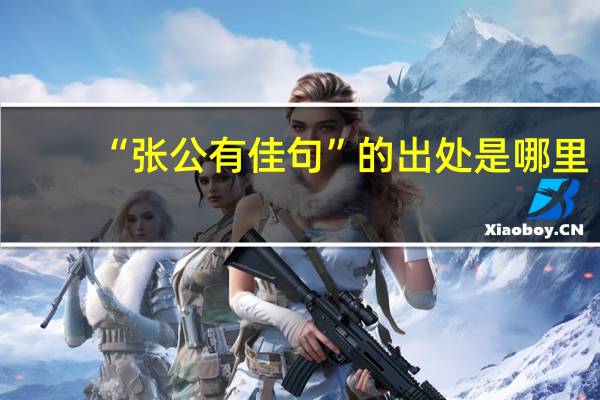 “张公有佳句”的出处是哪里
