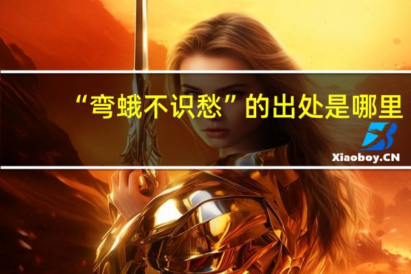 “弯蛾不识愁”的出处是哪里