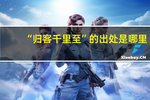 “归客千里至”的出处是哪里