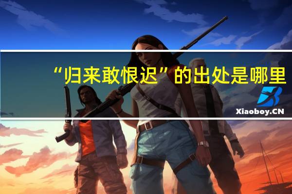 “归来敢恨迟”的出处是哪里