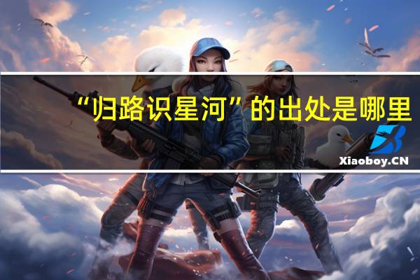 “归路识星河”的出处是哪里