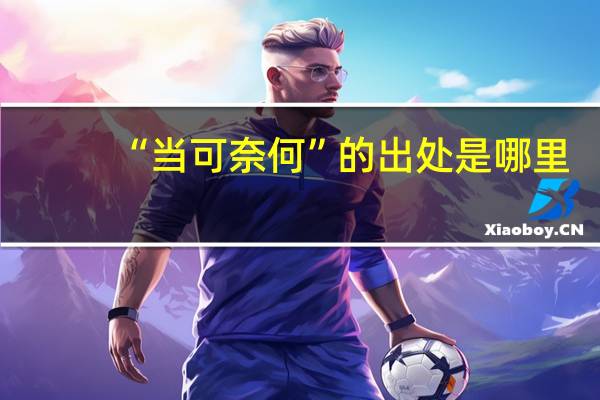 “当可奈何”的出处是哪里