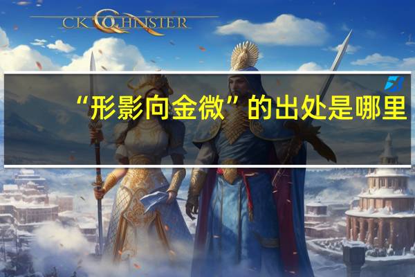 “形影向金微”的出处是哪里