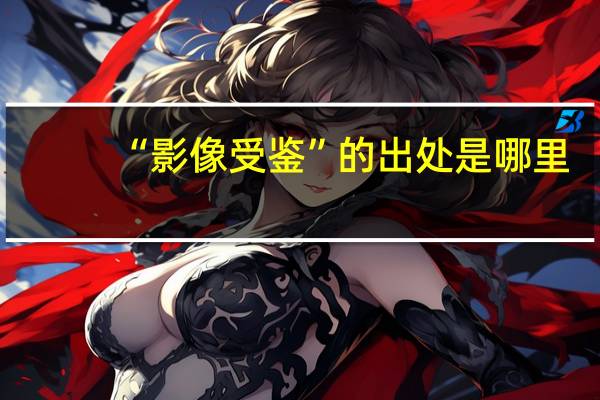 “影像受鉴”的出处是哪里