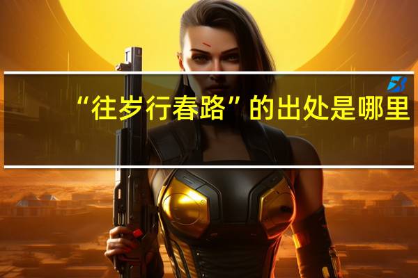 “往岁行春路”的出处是哪里