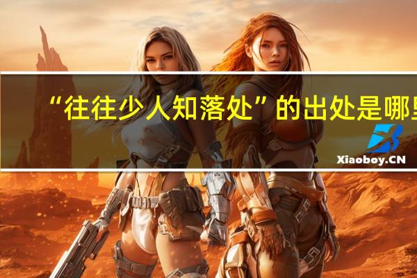 “往往少人知落处”的出处是哪里