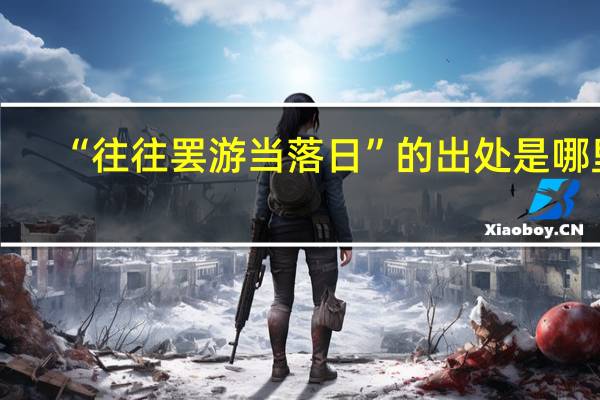 “往往罢游当落日”的出处是哪里