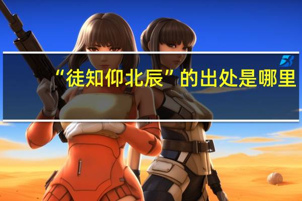 “徒知仰北辰”的出处是哪里
