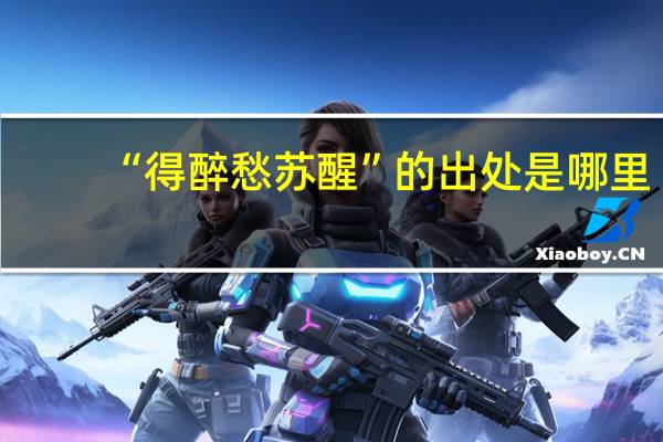 “得醉愁苏醒”的出处是哪里