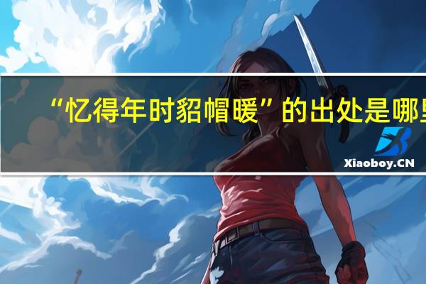 “忆得年时貂帽暖”的出处是哪里