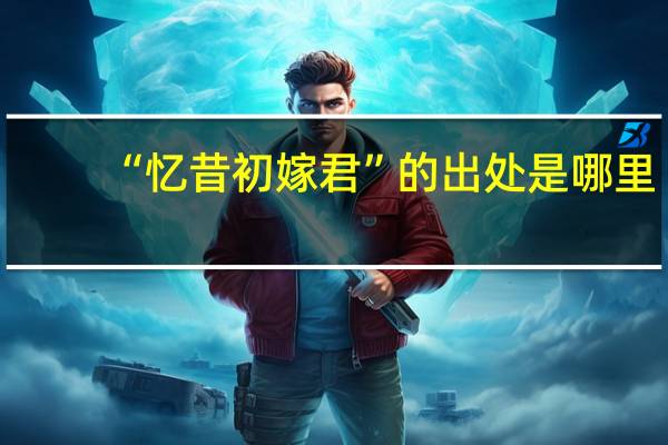 “忆昔初嫁君”的出处是哪里