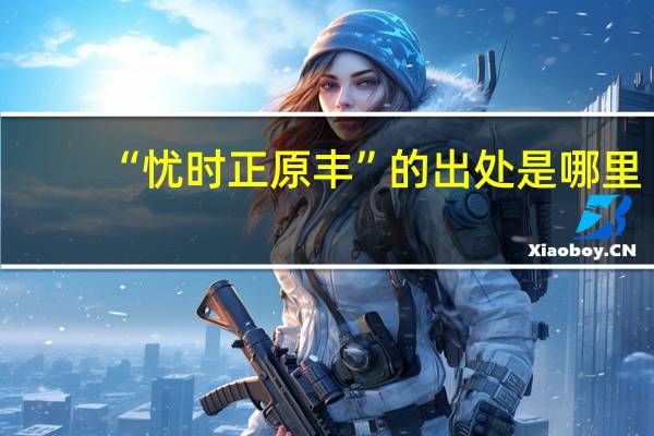 “忧时正原丰”的出处是哪里
