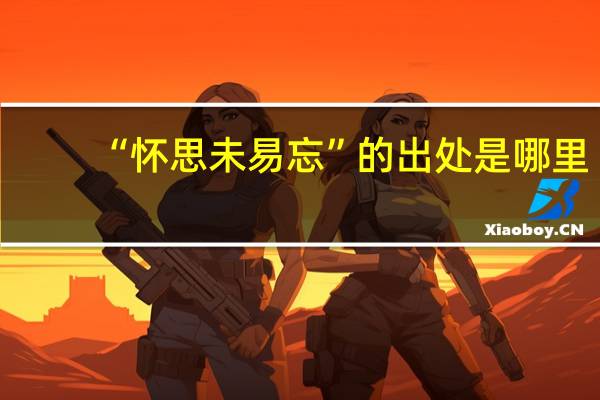 “怀思未易忘”的出处是哪里