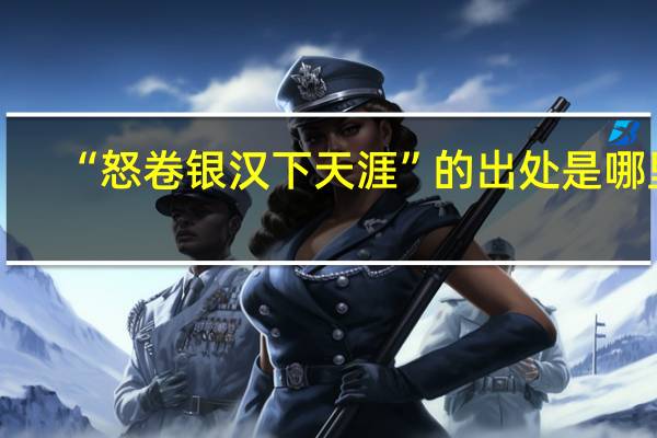 “怒卷银汉下天涯”的出处是哪里