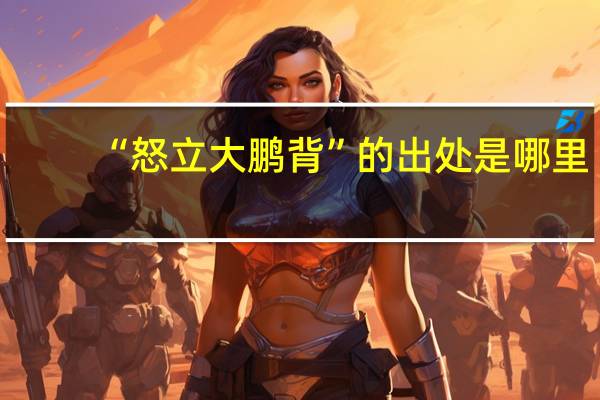 “怒立大鹏背”的出处是哪里