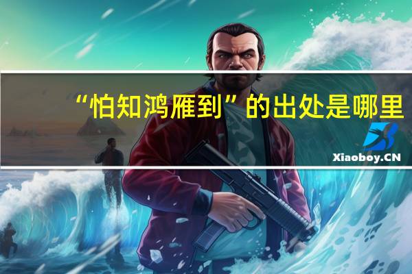 “怕知鸿雁到”的出处是哪里
