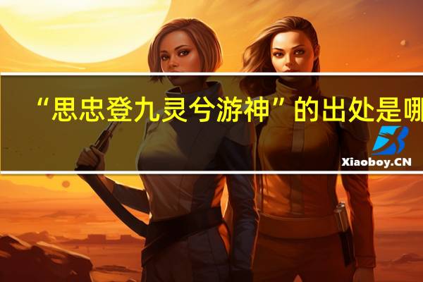 “思忠登九灵兮游神”的出处是哪里