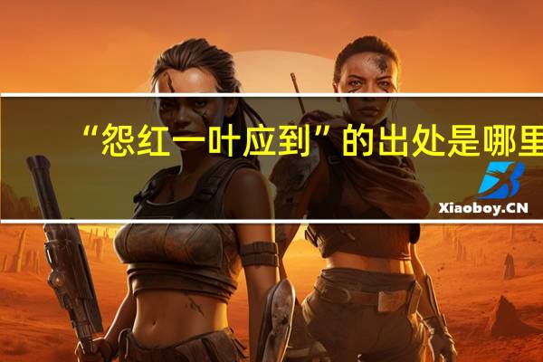 “怨红一叶应到”的出处是哪里