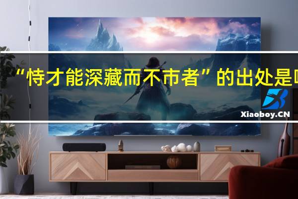 “恃才能深藏而不市者”的出处是哪里