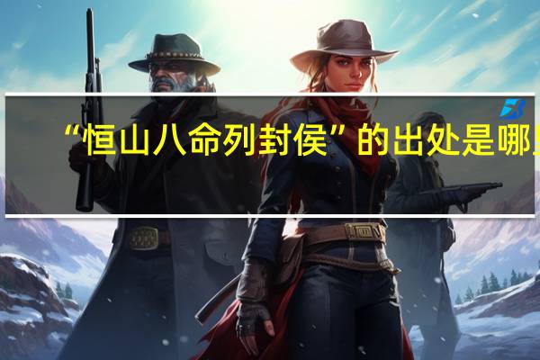 “恒山八命列封侯”的出处是哪里
