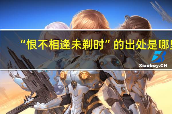 “恨不相逢未剃时”的出处是哪里