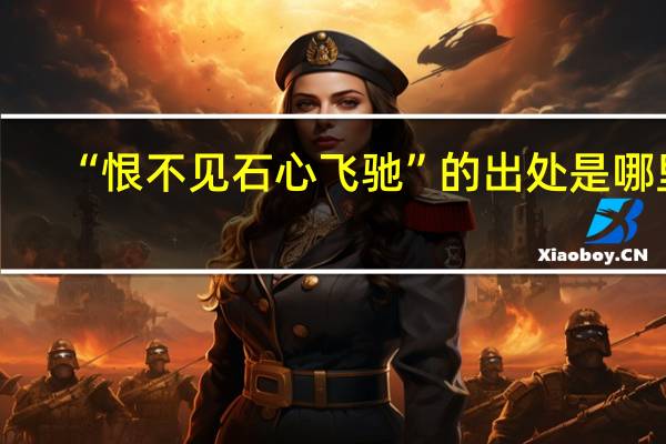 “恨不见石心飞驰”的出处是哪里
